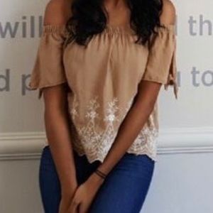 Off the shoulder blouse